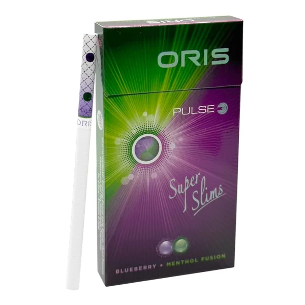 บุหรี่นอก ORIS PULSE บลูเบอรี่ (2 เม็ดบีบ) ORIS