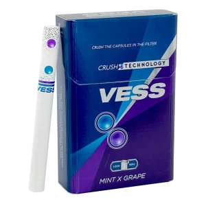 บุหรี่นอก Vess องุ่น (2 เม็ดบีบ) CRUSH